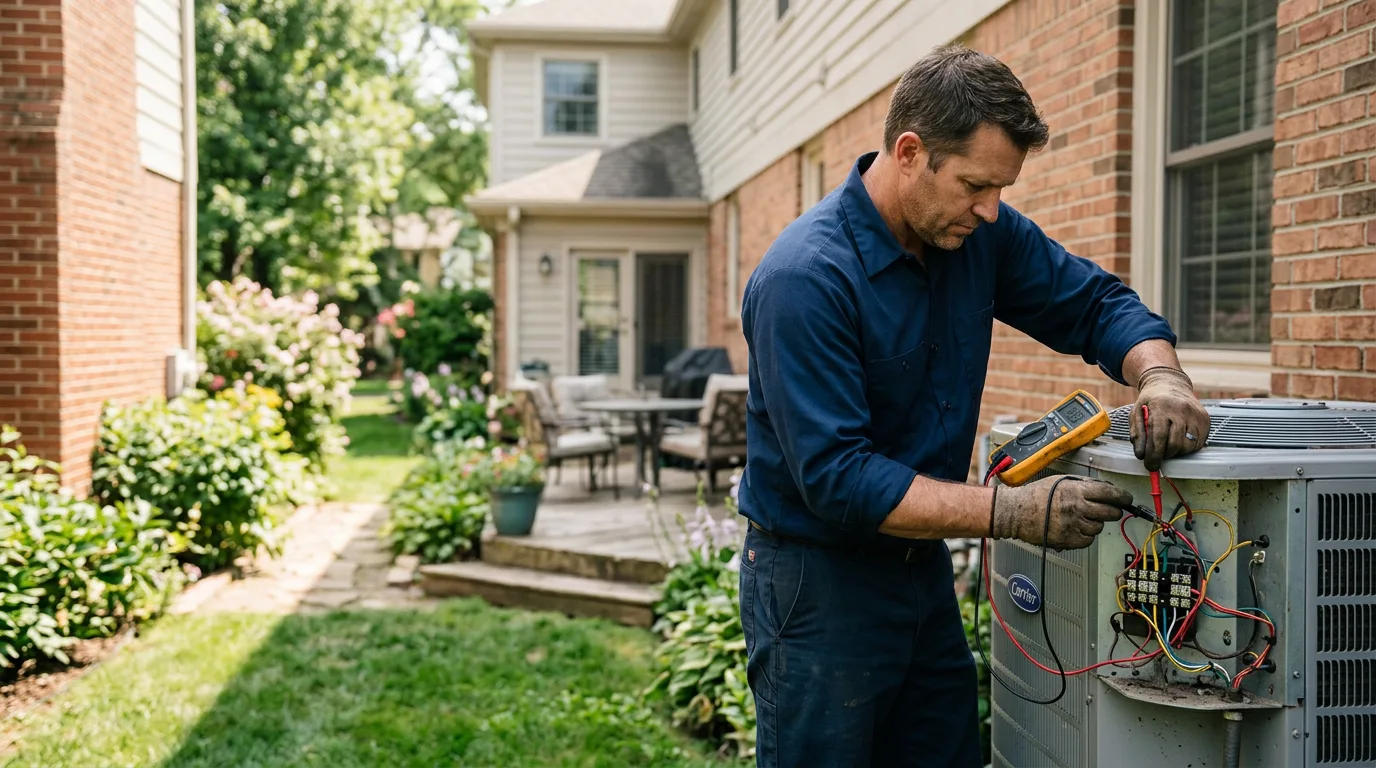 HVAC technician working near Monroe, VA